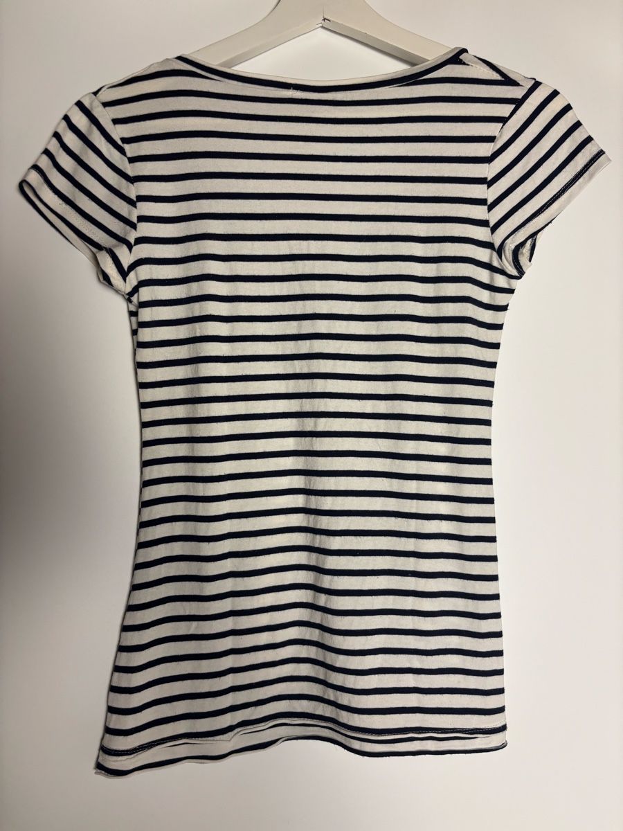 T-shirt: vintage striped button shirt – Usato da Leissigen venduto da lamooniade 6