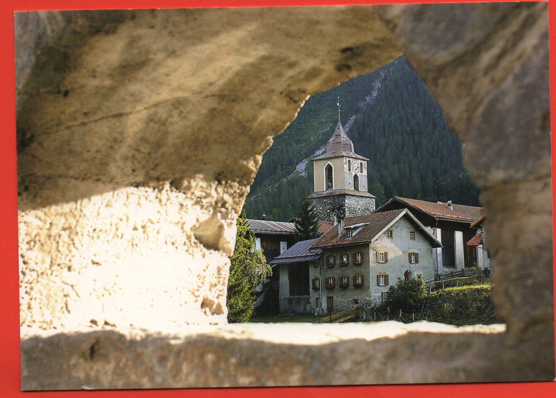 Cartoline postali: BERGÜN BRAVUOGN Römerturm – Usato da Jona venduto da philajona