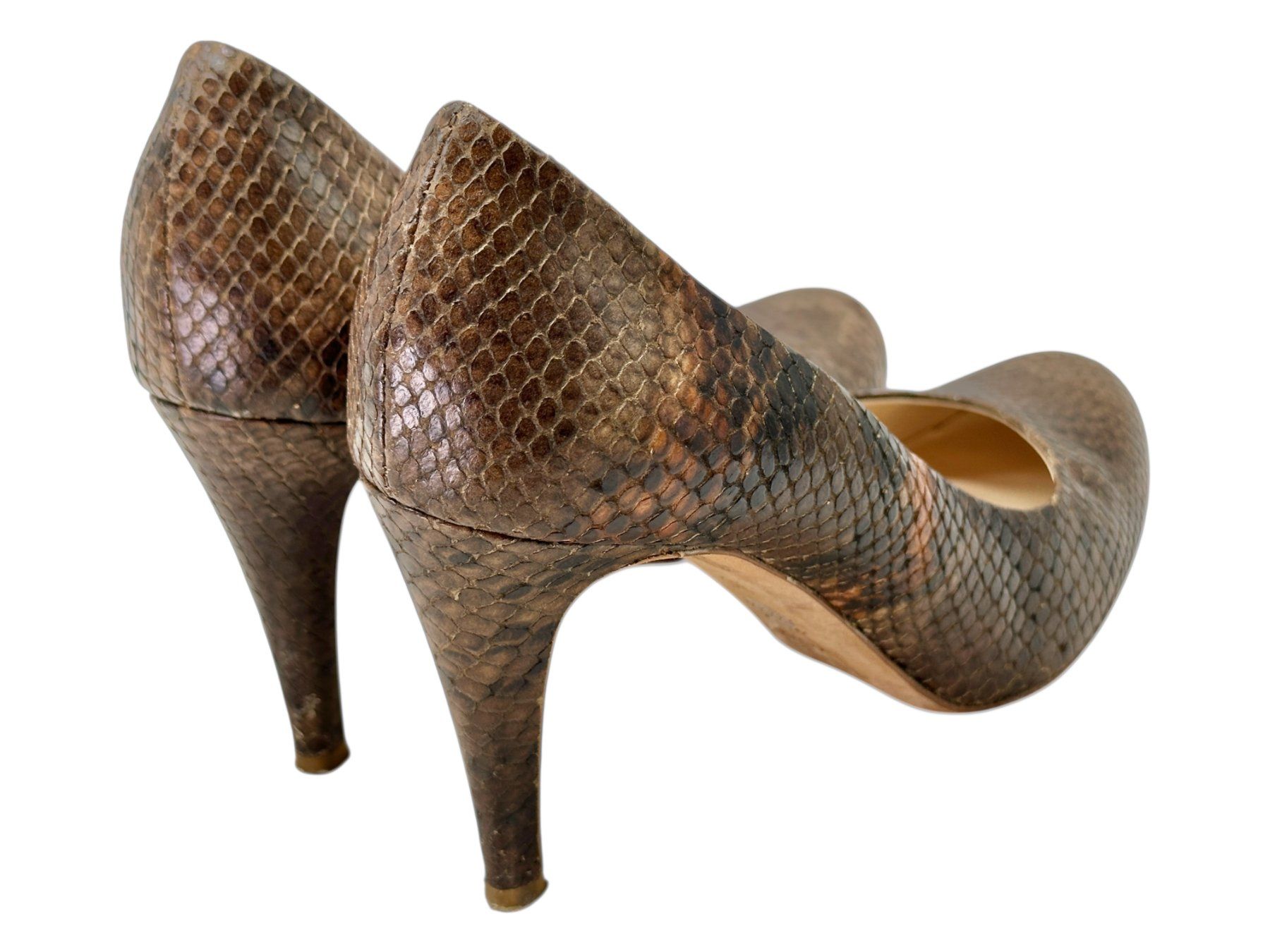 Navyboot Scarpe da donna: Escarpins Navyboot en cuir façon python. Pointure 36 – Usato da Morges venduto da sauveurdetresors 8