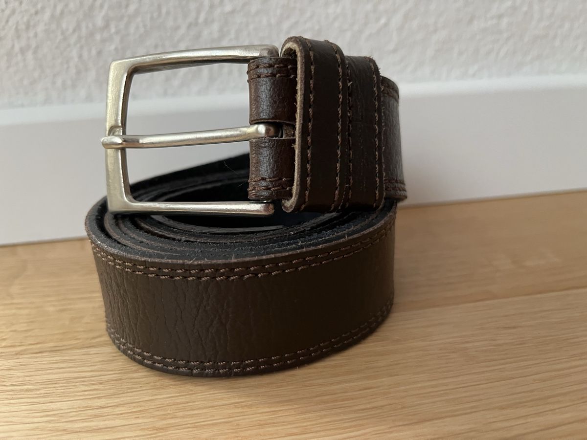 Gürtel: Stylish Brown Leather Belt, soft leader – Neu (gemäss Beschreibung) aus Affoltern am Albis von dan_jm8b
