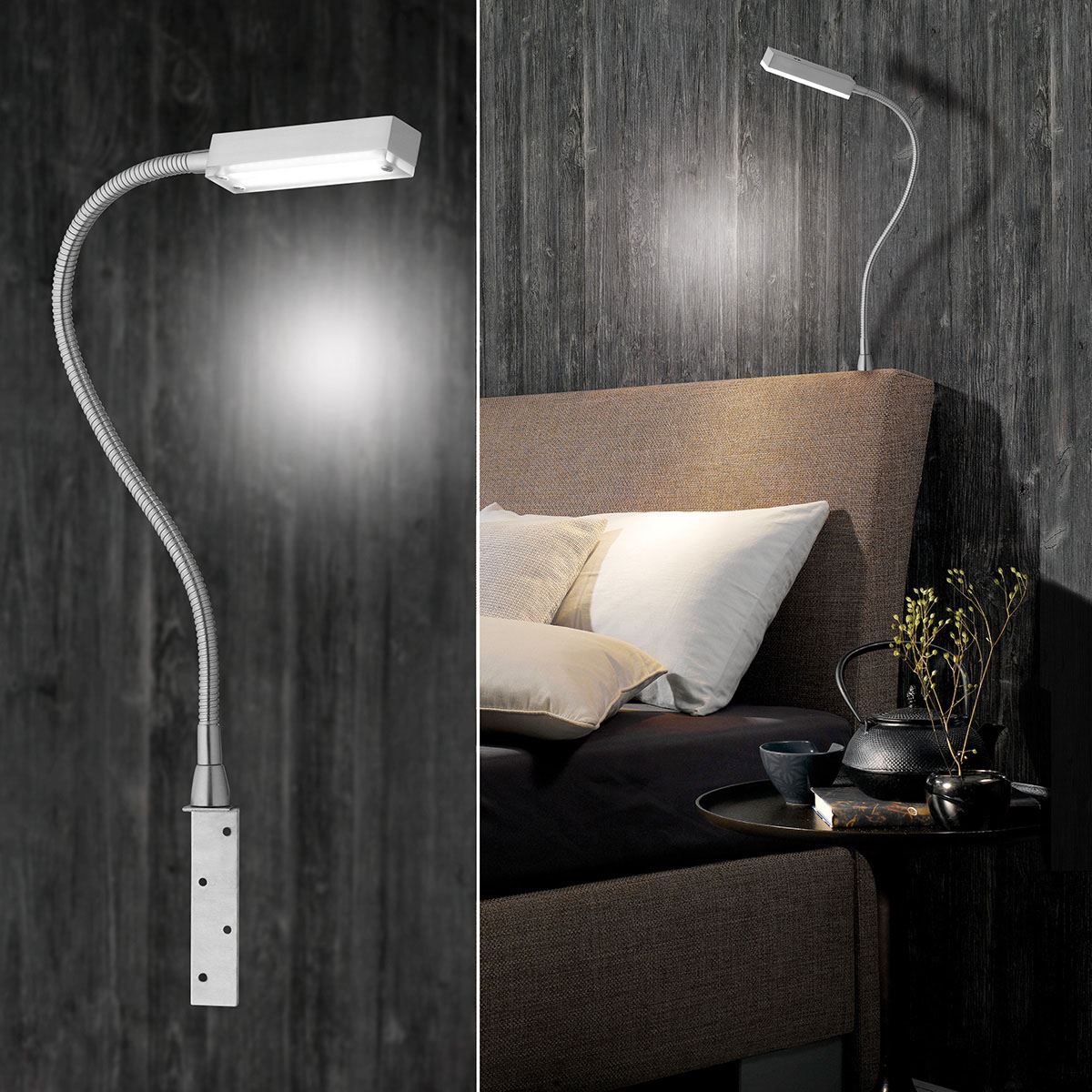 Lampade: LED Bettleuchte, Dimmer, 52 cm Höhe – Nuovo (secondo la descrizione) da Kreuzlingen venduto da Smart-Light