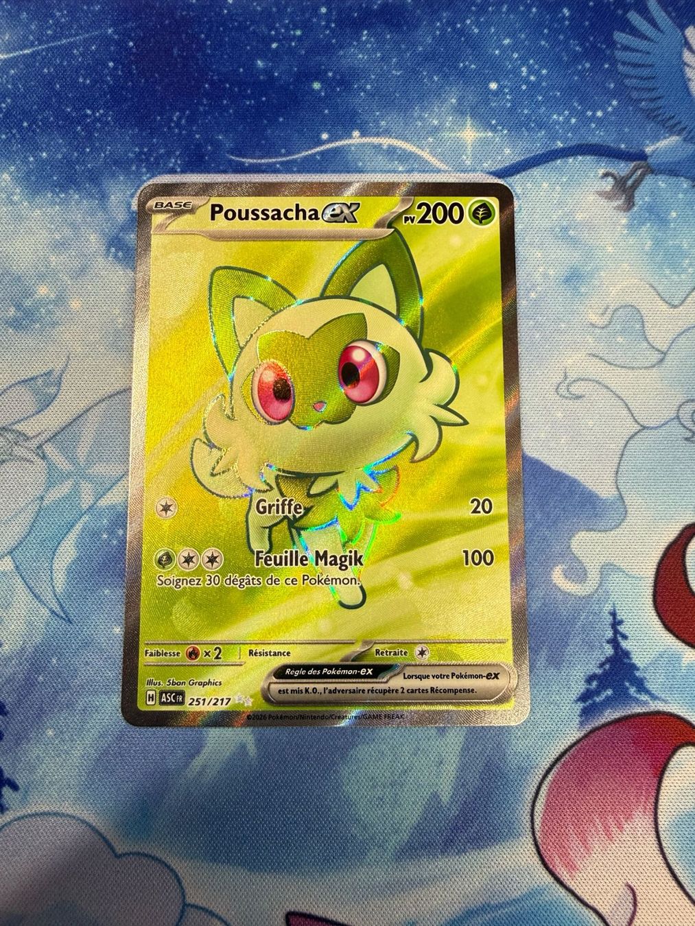 Pokémon Carte collezionabili: Poussacha FA - ASC 251 FR – Nuovo (secondo la descrizione) da Courgenay venduto da ScamBoxOff