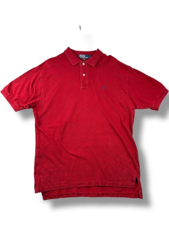 Polo Ralph Lauren Rouge  - Taille L - 100% coton