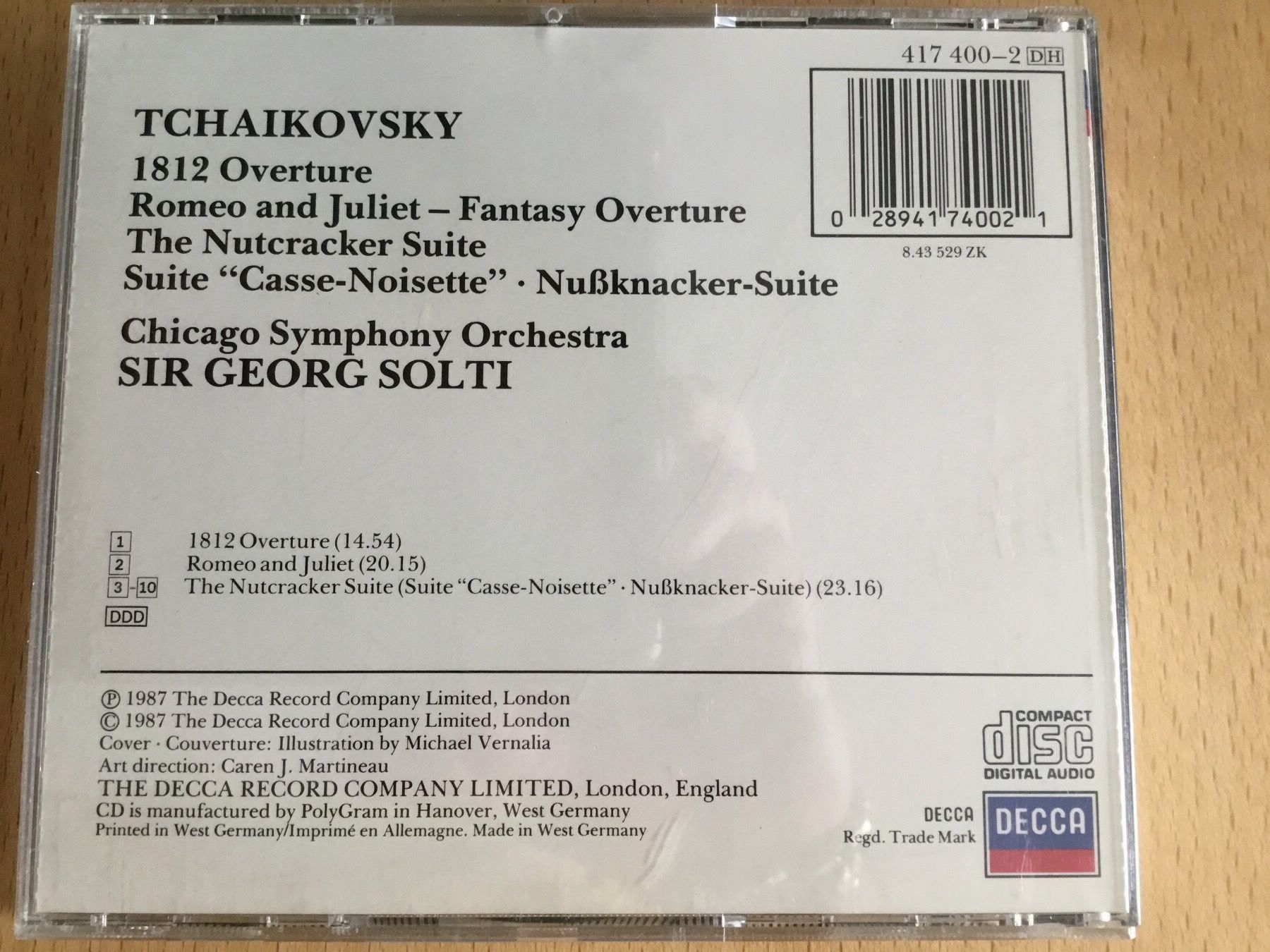 CD: Tchaikovsky Romeo & Juliet – Usato da Rüti ZH venduto da alumedien 1