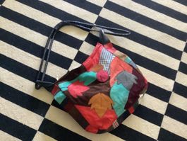 Ledertasche bunt Patchwork