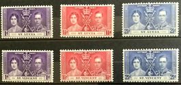 1937 - GB Krönung George VI 2 Sätze ** St.Lucia - St.Vincent