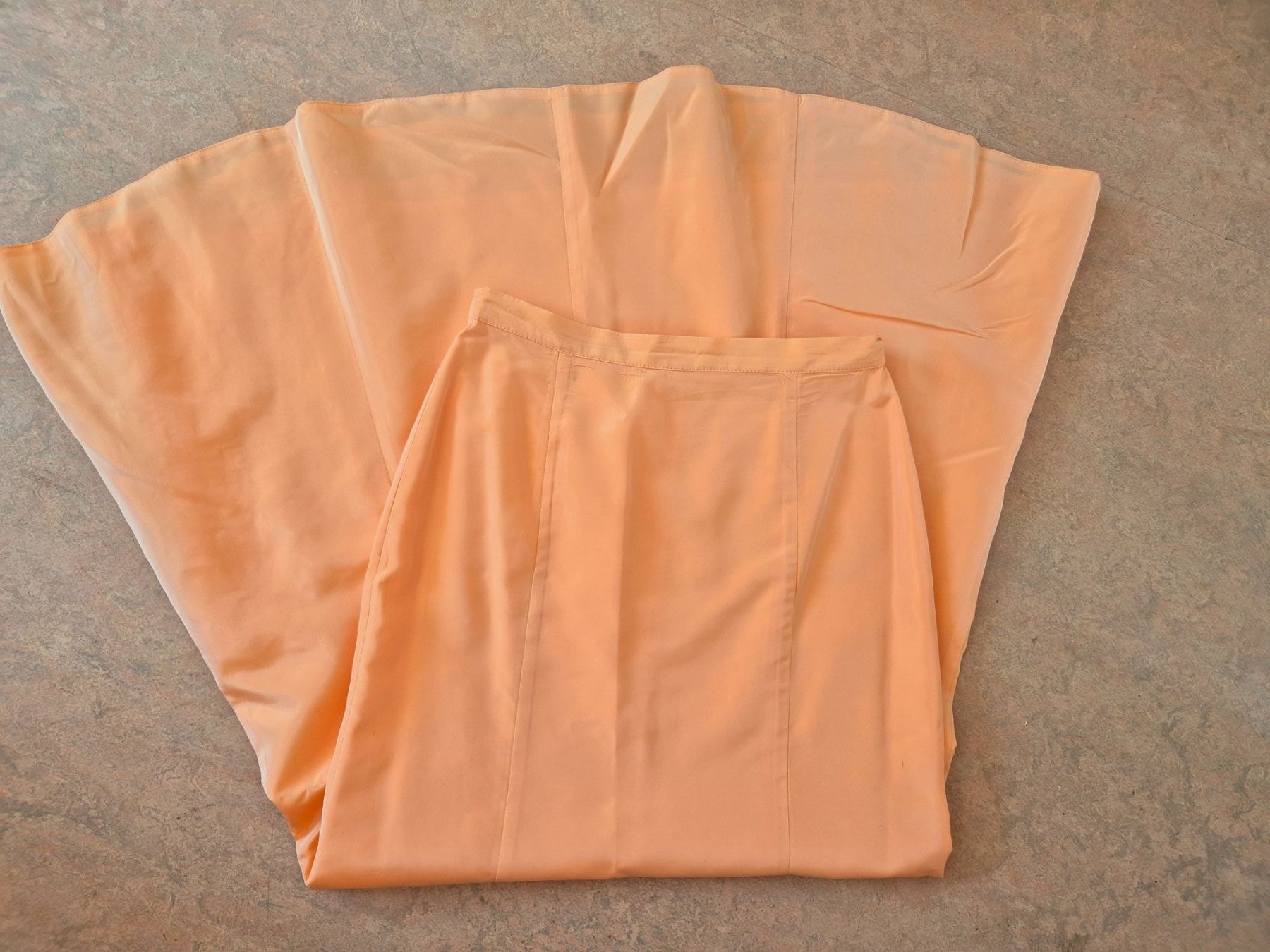 Gonne: ROCK MAXIROCK DESIGNER BASIC 36 S APRICOT TOP ZU BLUSE – Nuovo (secondo la descrizione) da Elsau venduto da the-colorful-side 7