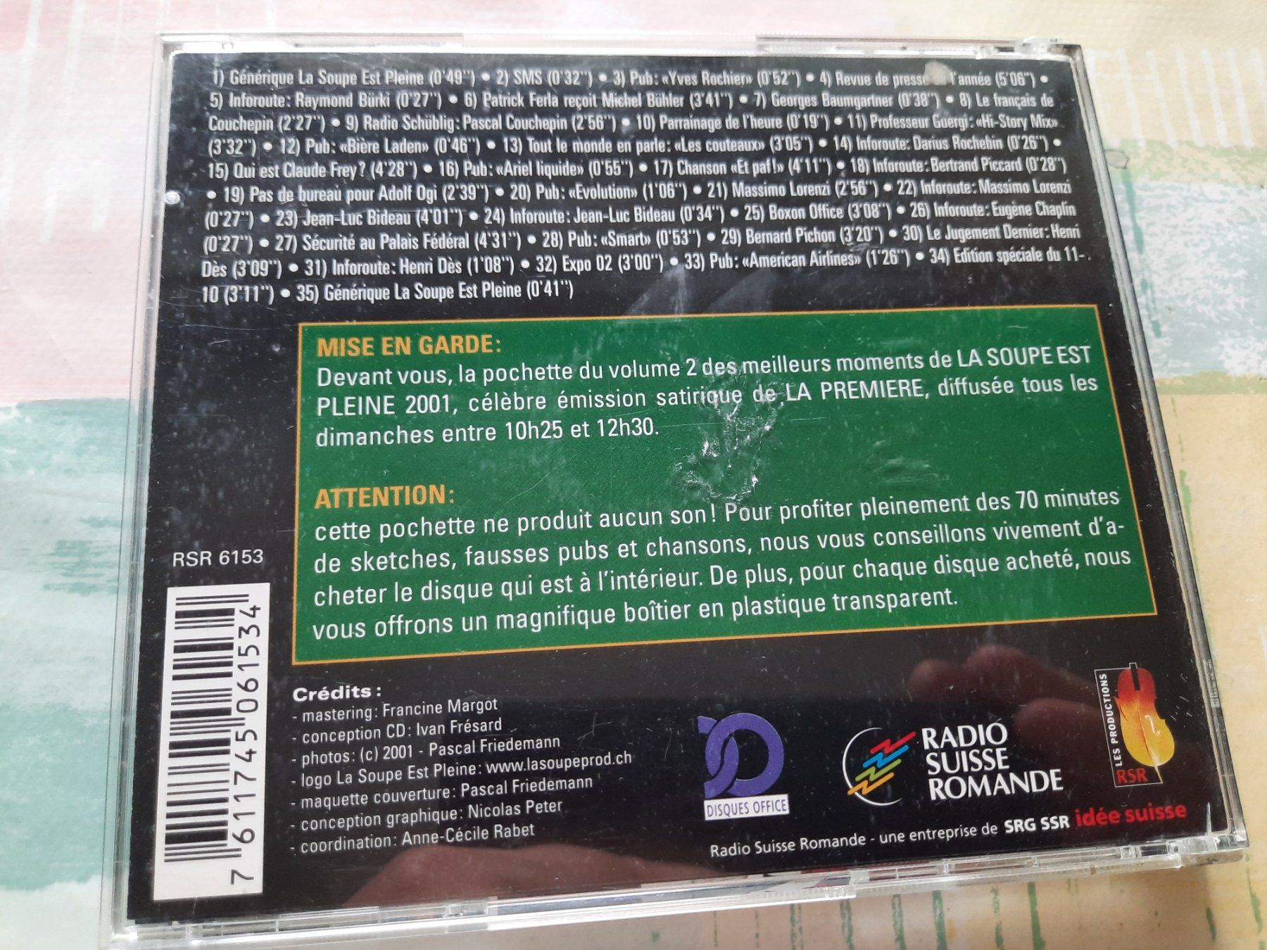 CDs: Cd La soupe est pleine - Volume 2  – Gebraucht aus Pully von bro_n52j 4