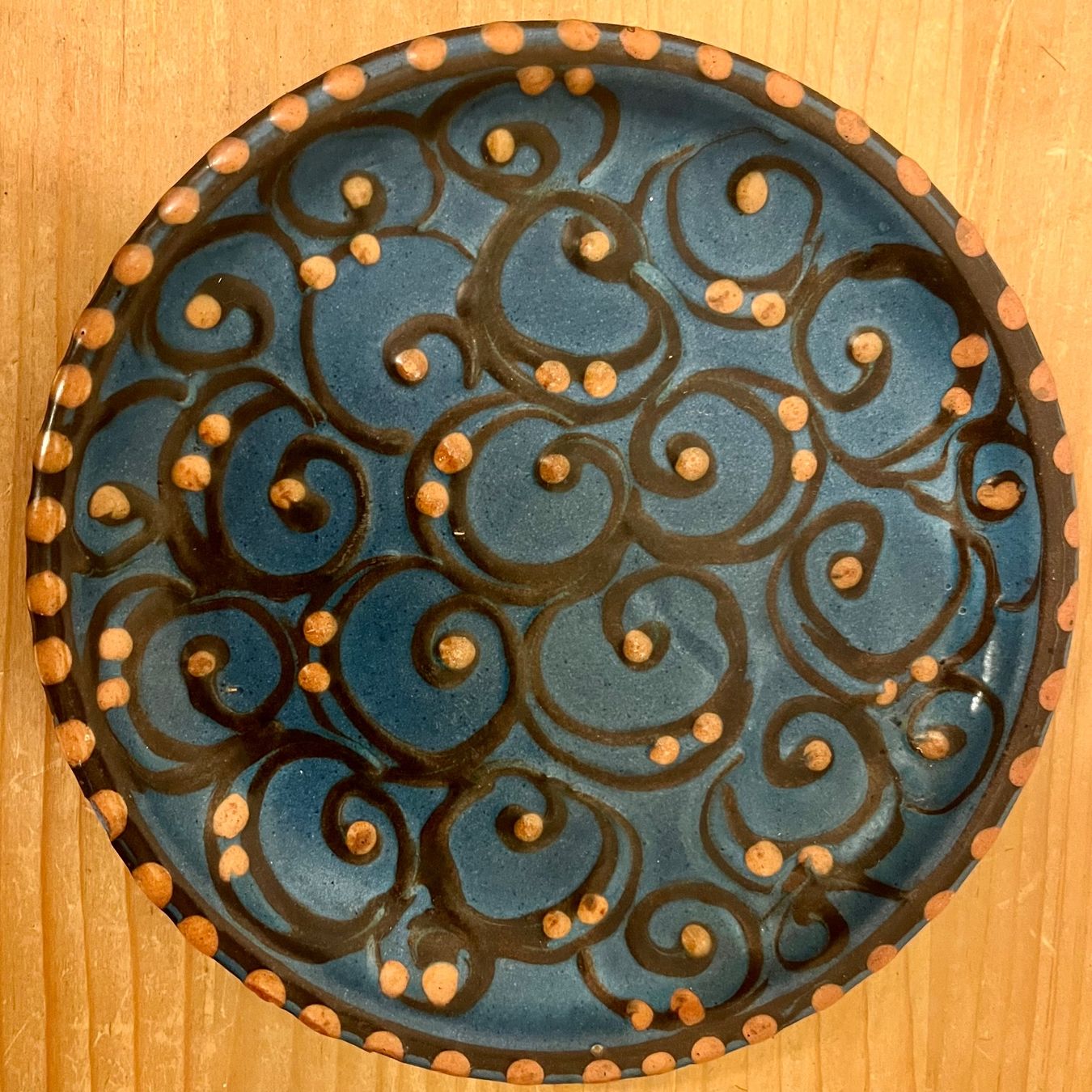 Piatti: Rustikale Vintage Keramik Schale, blau, Denmark – Usato da Basel venduto da so1_nf6l