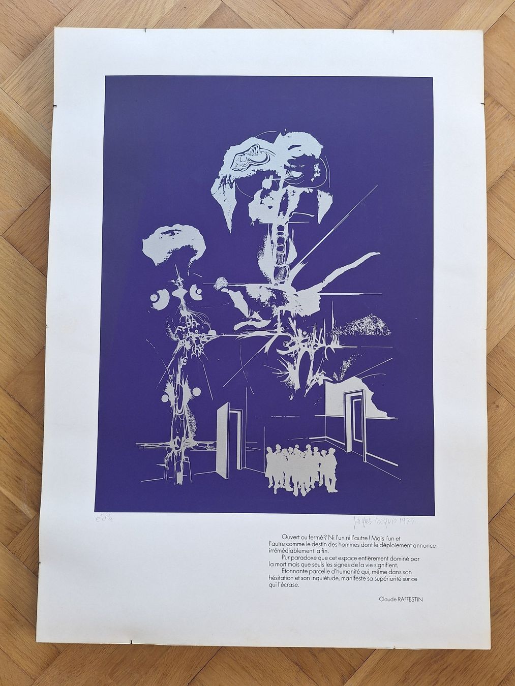Grafica & Litografie: Lithographie de Jacques Cocquio de 1977 – Usato da Chêne-Bougeries venduto da xchrysalide