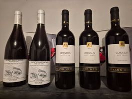 Morey st Denis 1er cru et Cornalin  5 bouteilles 1.-