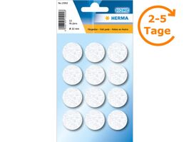 Filzgleiter 22 mm,12 Stück,  weiss