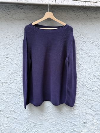 Marc O'Polo Pullover Baumwolle dunkelblau Grösse M/L