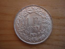 (C1) 1 Franken 1937 STGL-