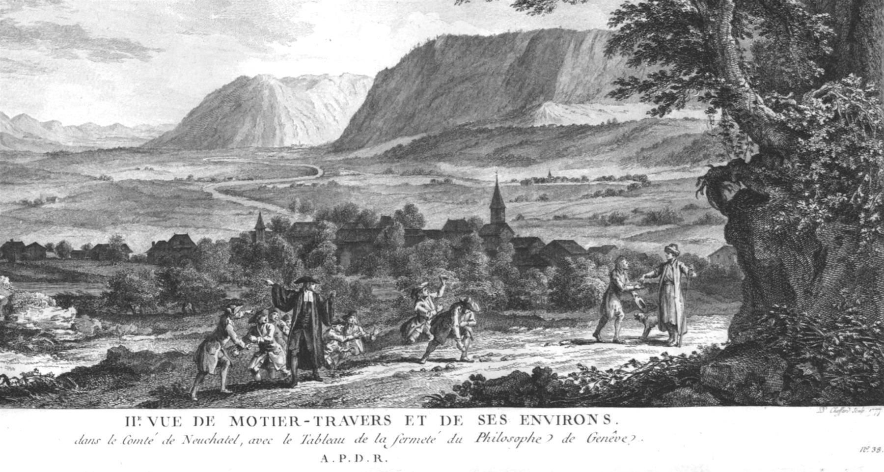 Incisioni: Motiers Travers Originalkupferstich 1780 – Usato da Rafz venduto da Helvet32 1
