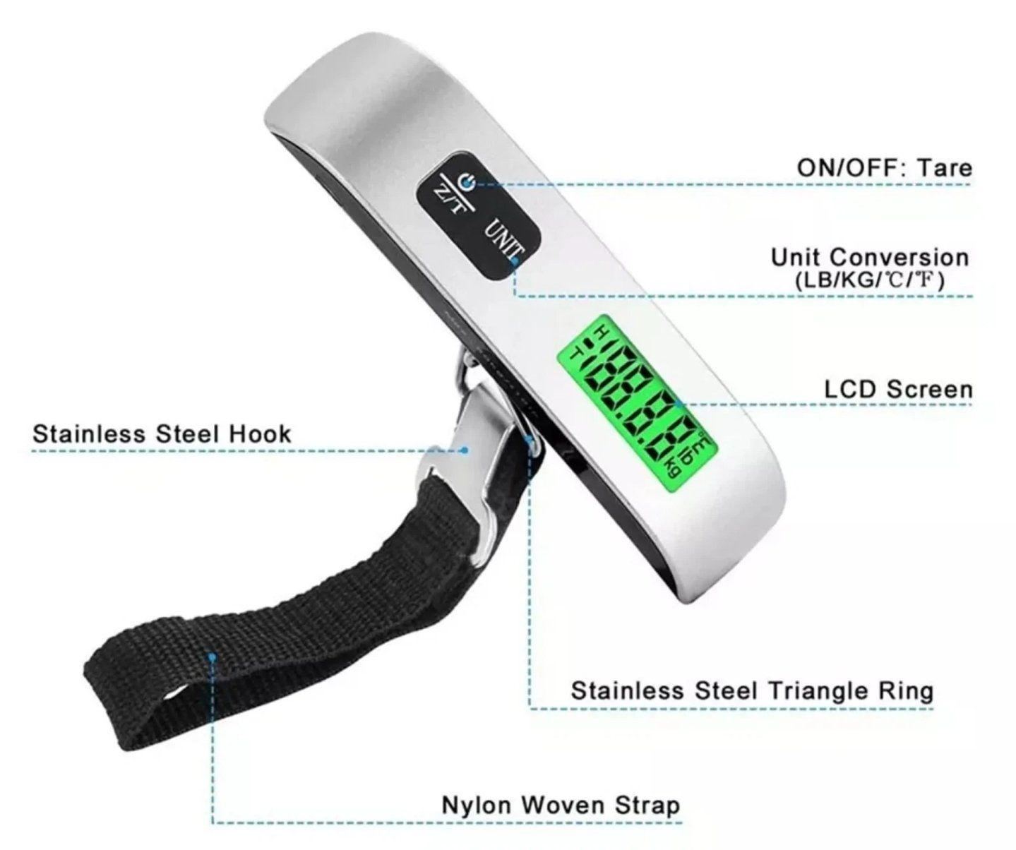 Accessori da laboratorio: Kofferwaage Digital bis 50kg – Nuovo e nell'imballaggio originale da HORN venduto da Beat2fast4you 3