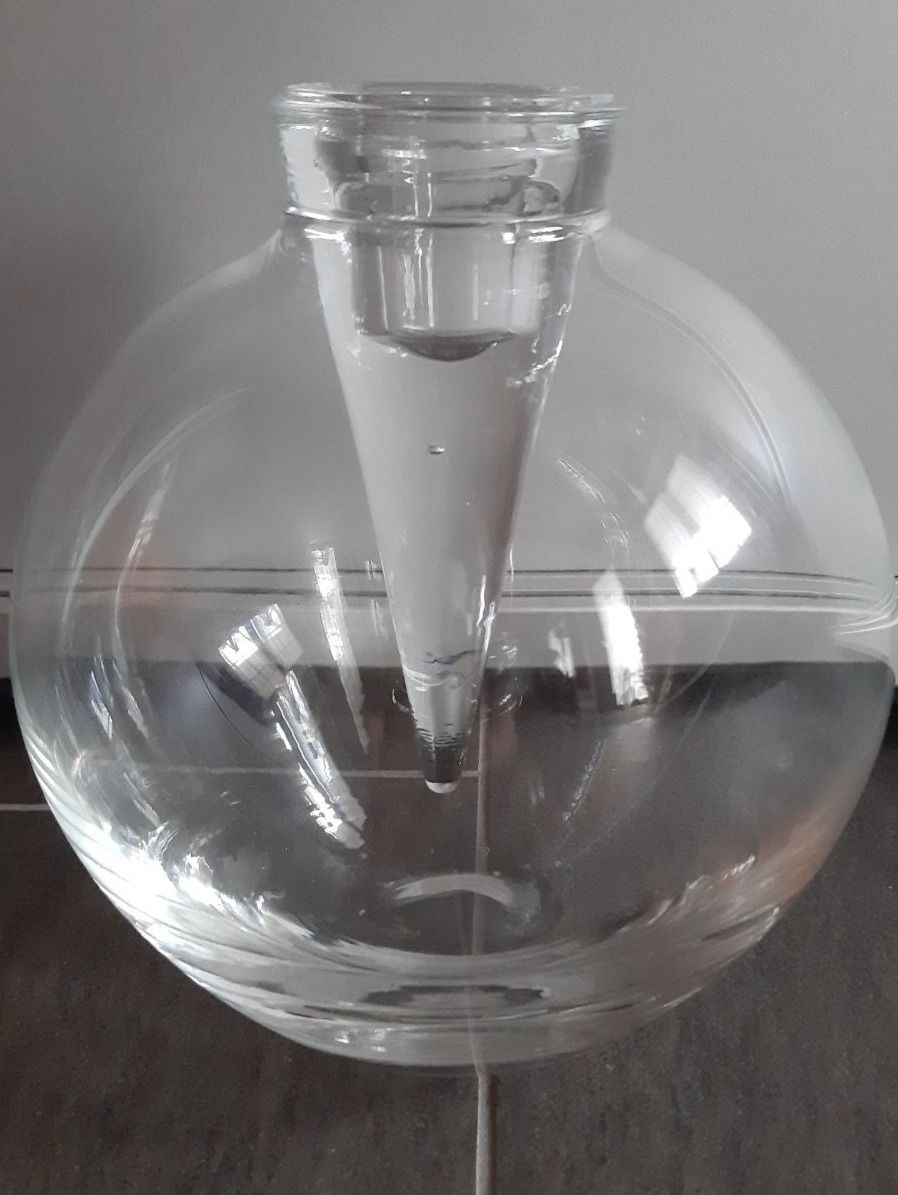 Portacandele: Neu Glas Kugel kerzenhalter.  Durchmesser: ca 14cm. – Nuovo e nell'imballaggio originale da Buchs AG venduto da Cuescu