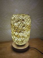 Tischlampe beige NEU
