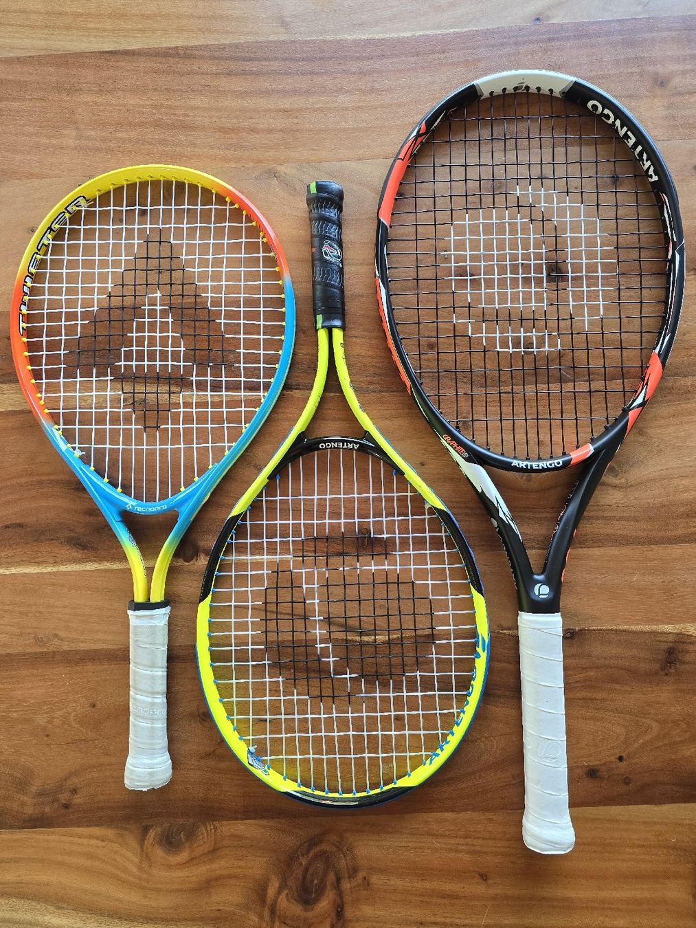 Racchette: 3er Set Tennissschläger – Usato da Neunkirch venduto da BoBo007