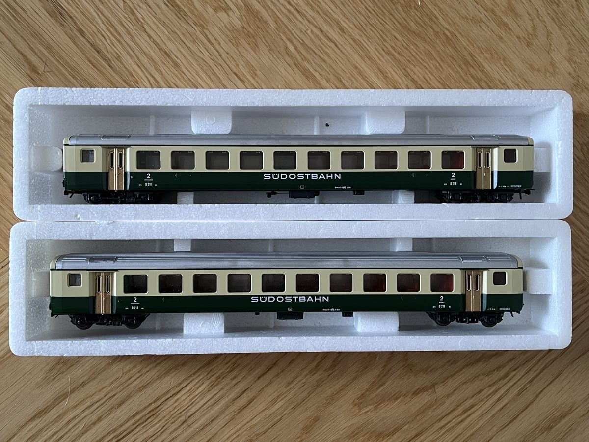Roco Modellini di ferrovie: 2 Stk Südostbahn EW II Roco OVP – Usato da Basel venduto da Re620_11627