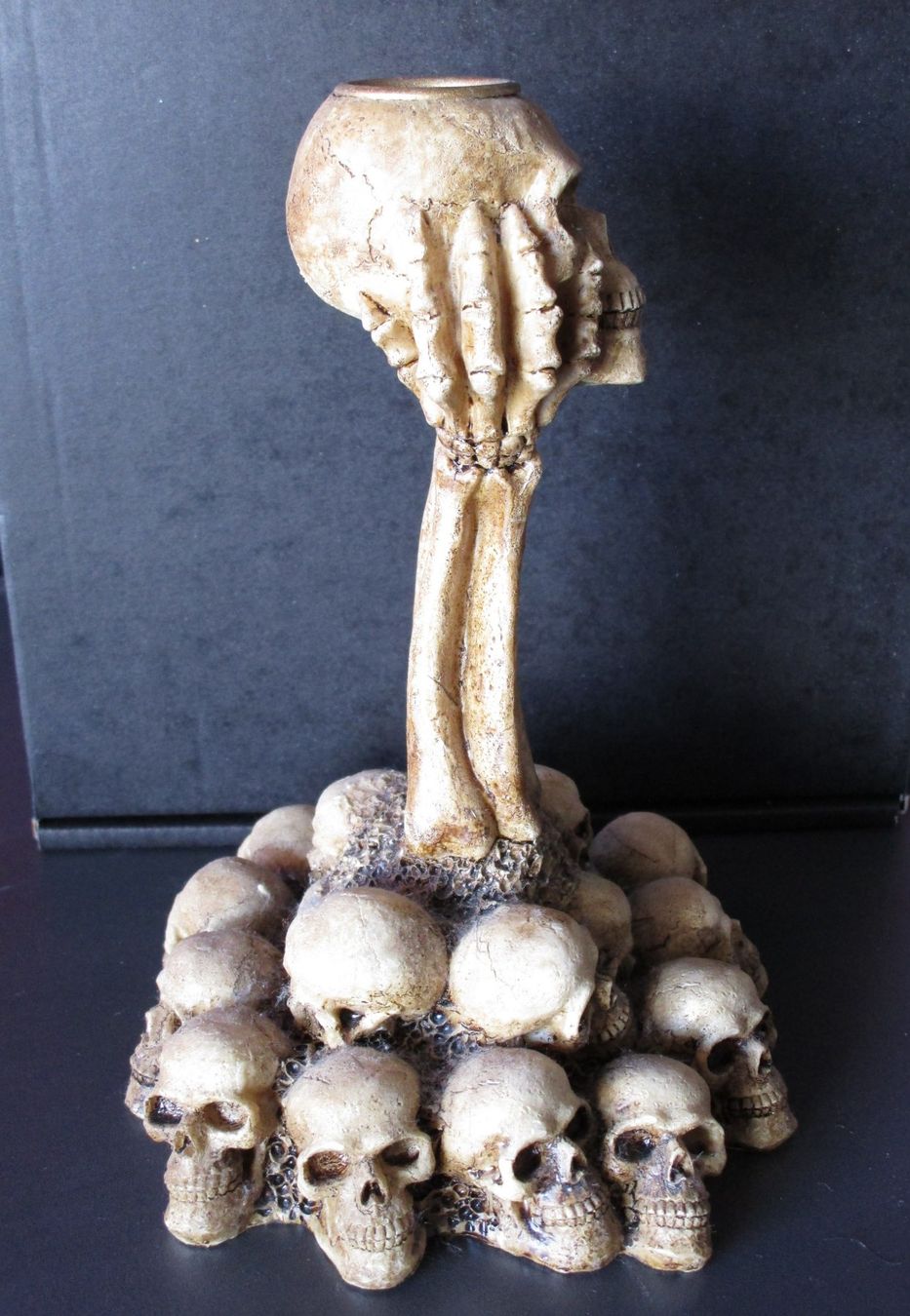 Portacandele: 2 Skelett Kerzenständer  18cm – Usato da Ermatingen venduto da Kobold007 3