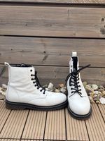 Varese Leder Boots Weiss Grösse 39 praktisch neu