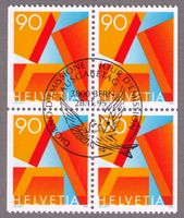 1995_887H3_MARKENHEFT_VIERERBLOCK seitlich UNgezähnt !_ET-O