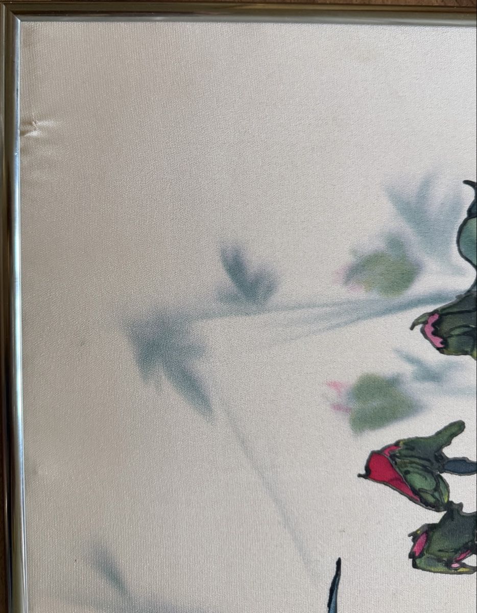 Dipinti: Seidenbild mit Rahmen 81,5 x 48cm – Usato da Gümligen venduto da JCJewell 3