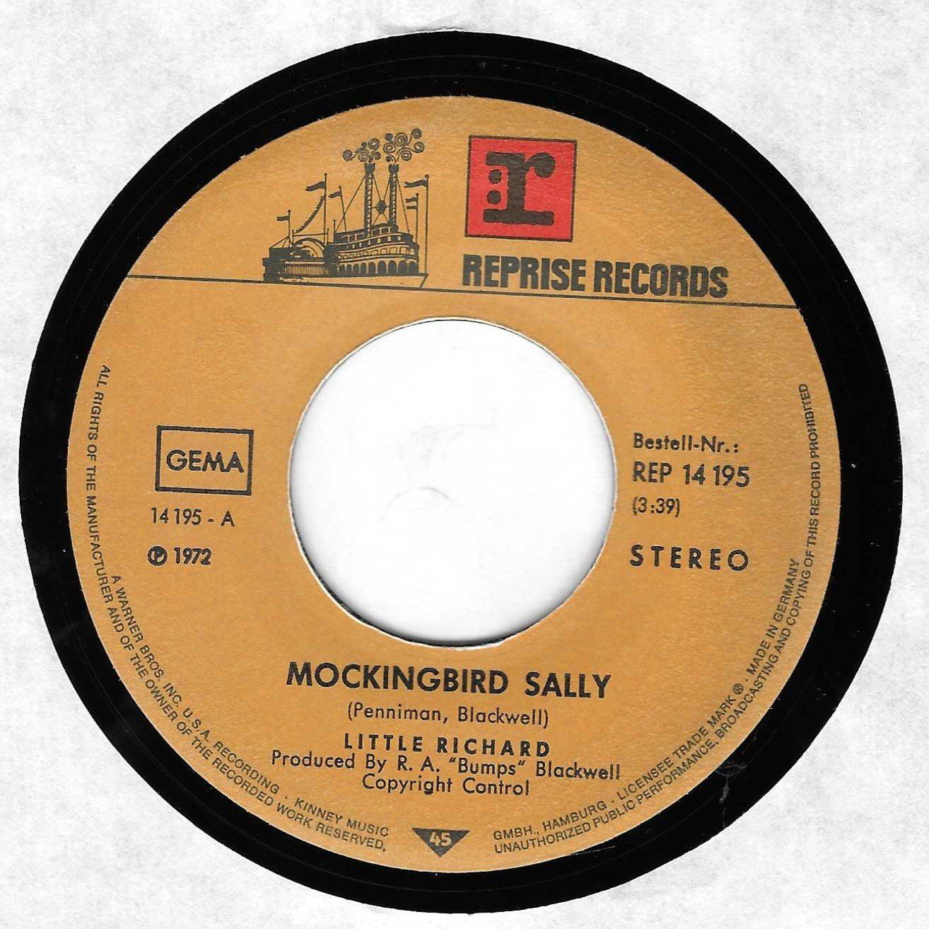 Schallplatten: LITTLE RICHARD  -  MOCKINGBIRD SALLY  +  1 – Gebraucht aus Bex von Giorgiob 1