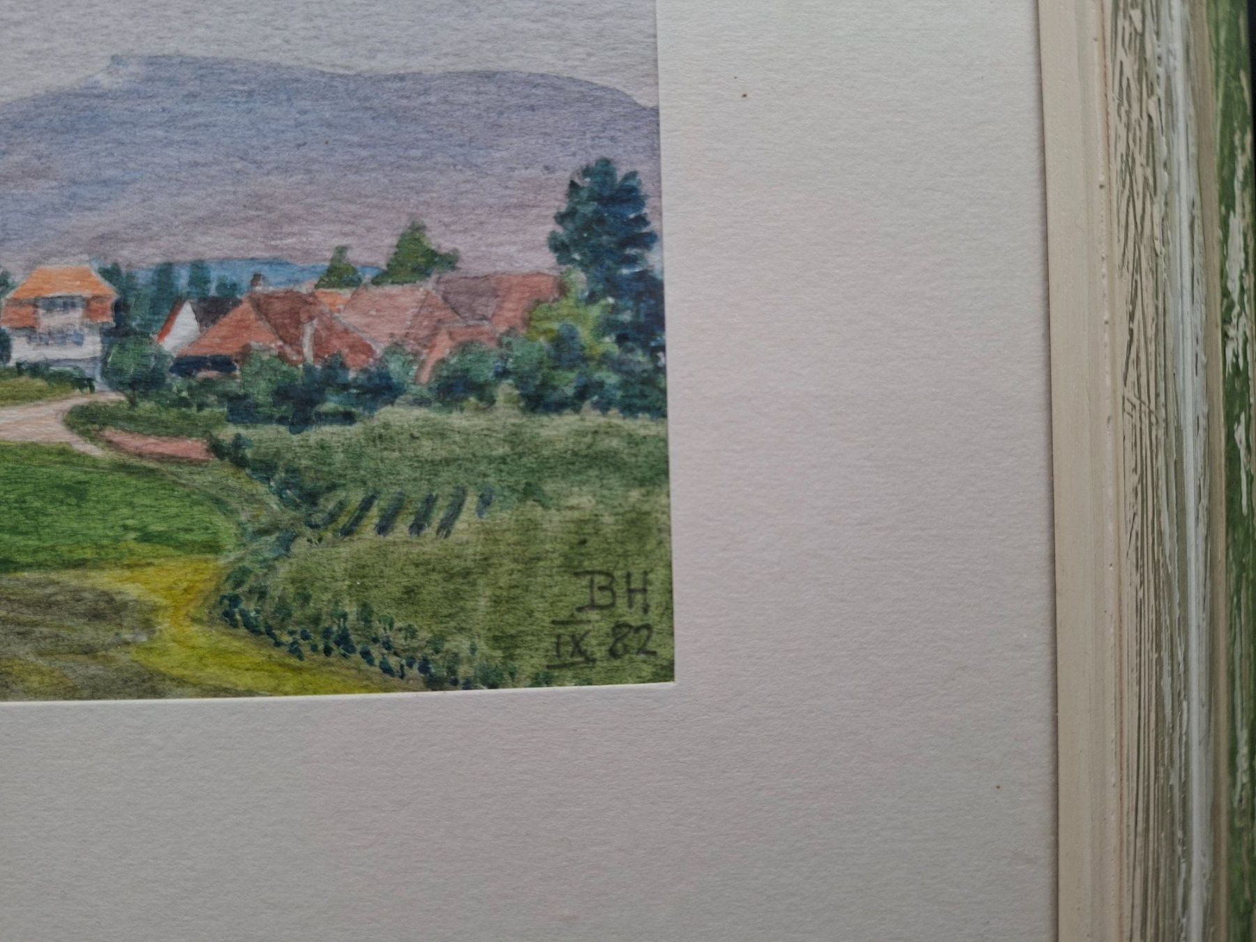 Gemälde: Bruno Hesse, Aquarell, Herzogenbuchsee, 1982 – Gebraucht aus Herzogenbuchsee von Herkules9 1