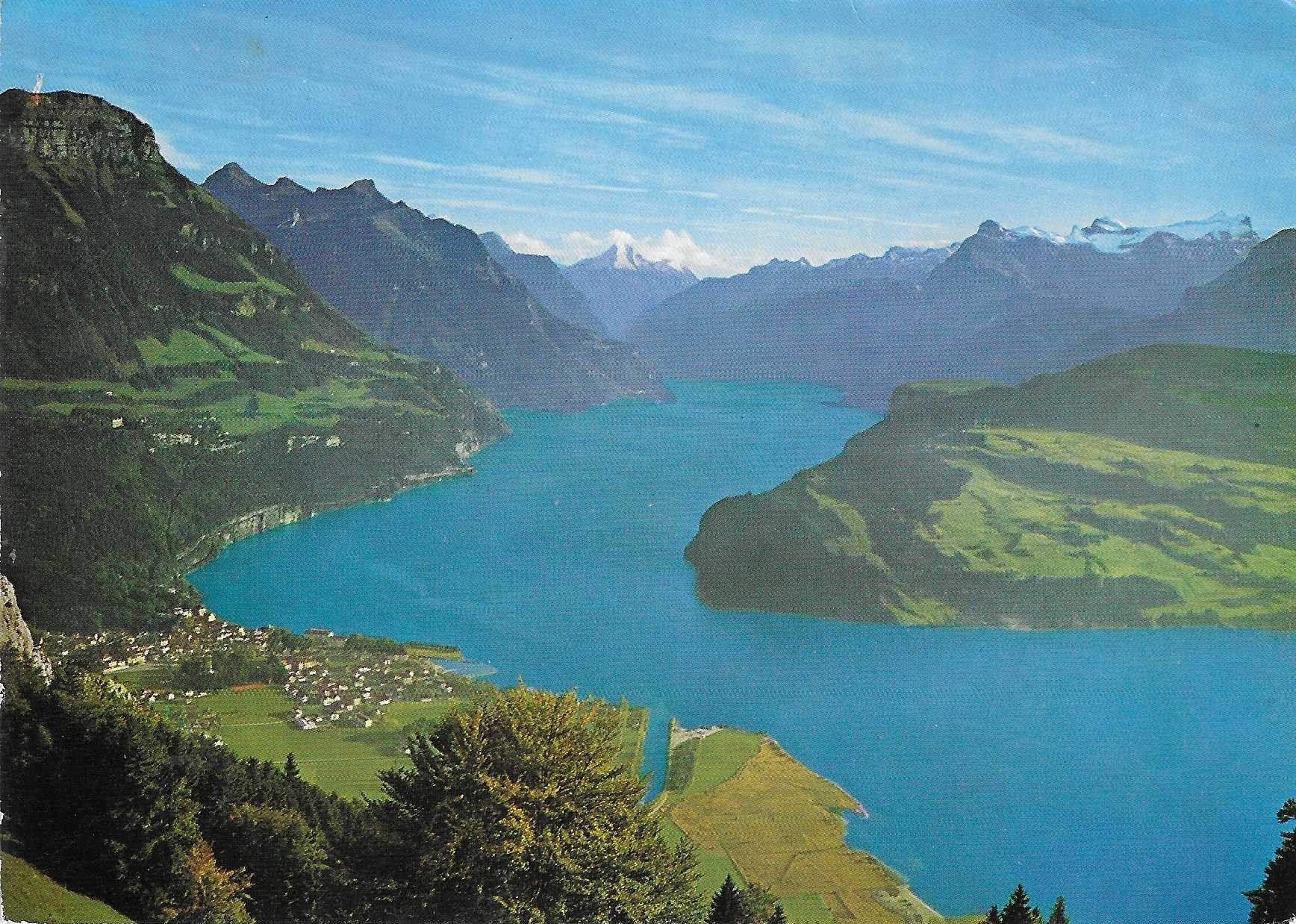 Cartoline postali: Blick auf Brunnen SZ – Usato da Rothrist venduto da Stranglehold