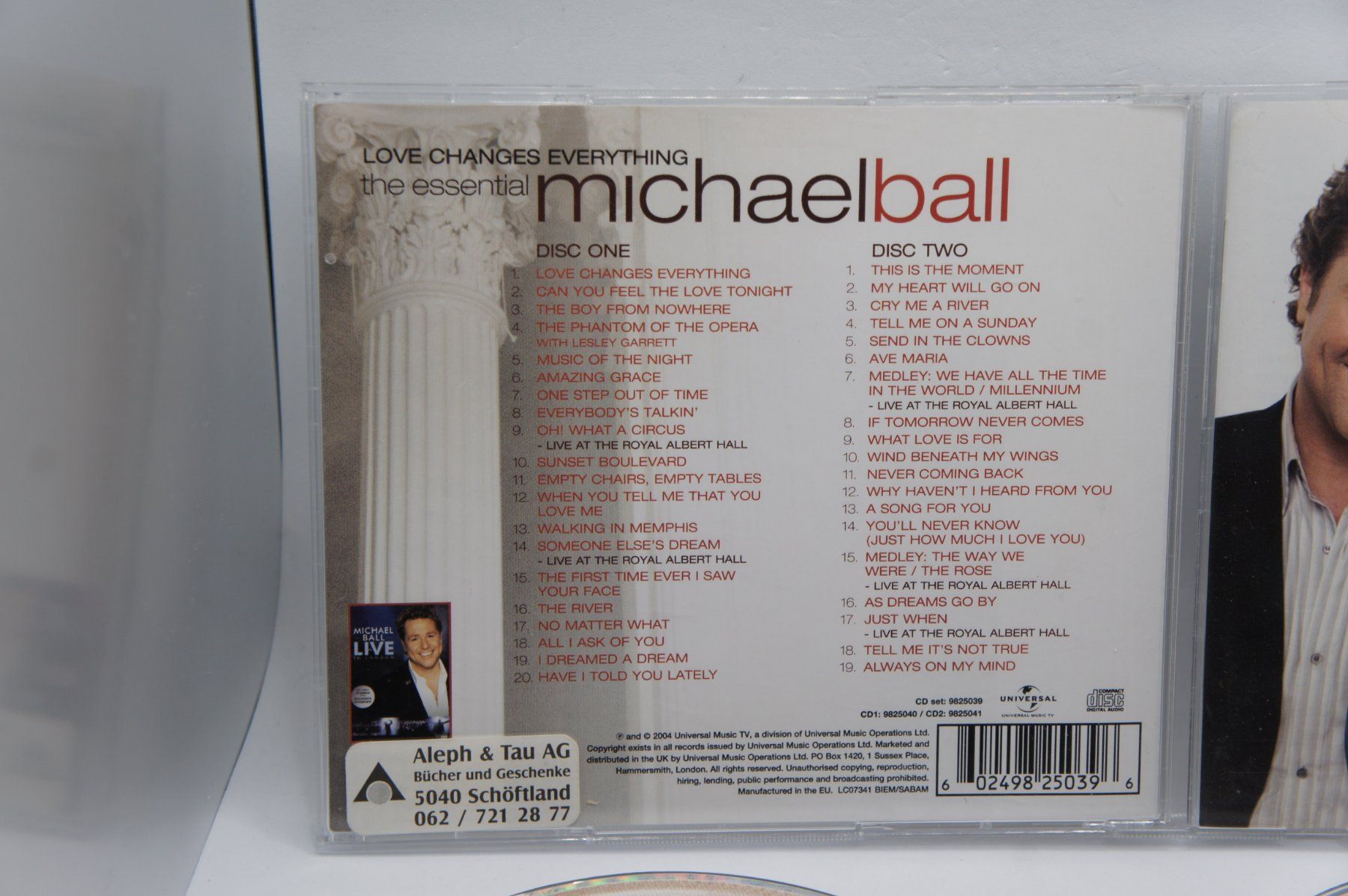 CD: 2 CD Michael Ball ‎– Love Changes Everything. The Essential – Usato da Ernetschwil venduto da luisvonerni 1