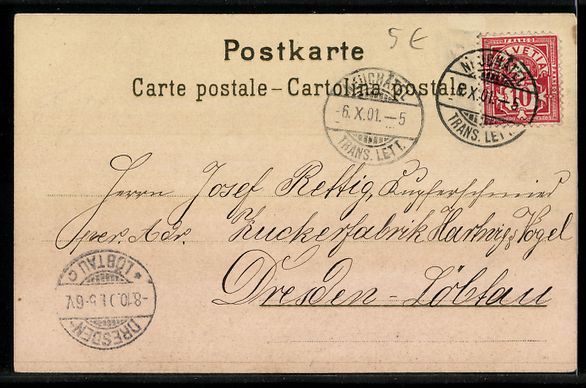 Cartoline postali: Neuchâtel, Fixierkarte, Napoleon III. i – Usato da Berlin venduto da bartko-reher 1