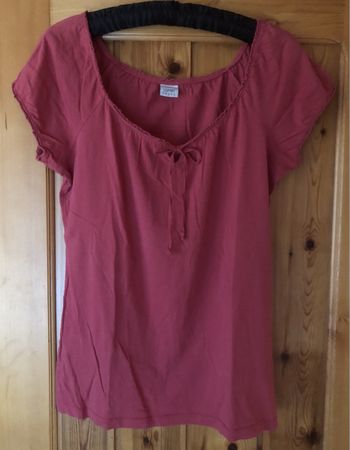 T-SHIRT/BLUSENSHIRT 👚 von esprit, rosa, Gr.L