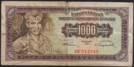Jugoslawien 1000 Dinara 1955
