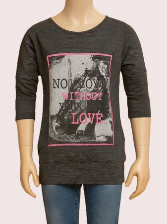 3/4-Armshirt mit Print, Gr. 146/152