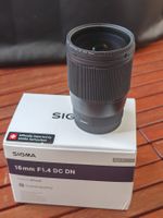 Sigma 16mm F1,4 DC DN für Sony-E