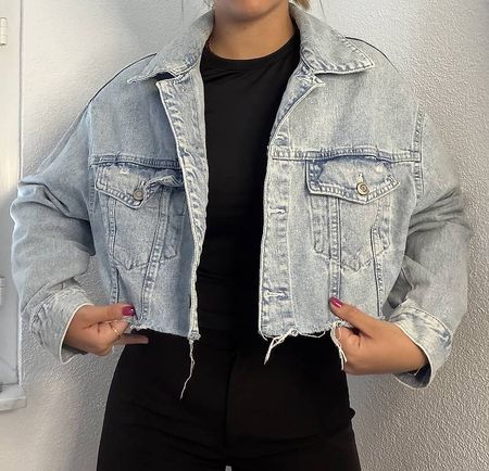 Bershka Jeansjacke Cropped