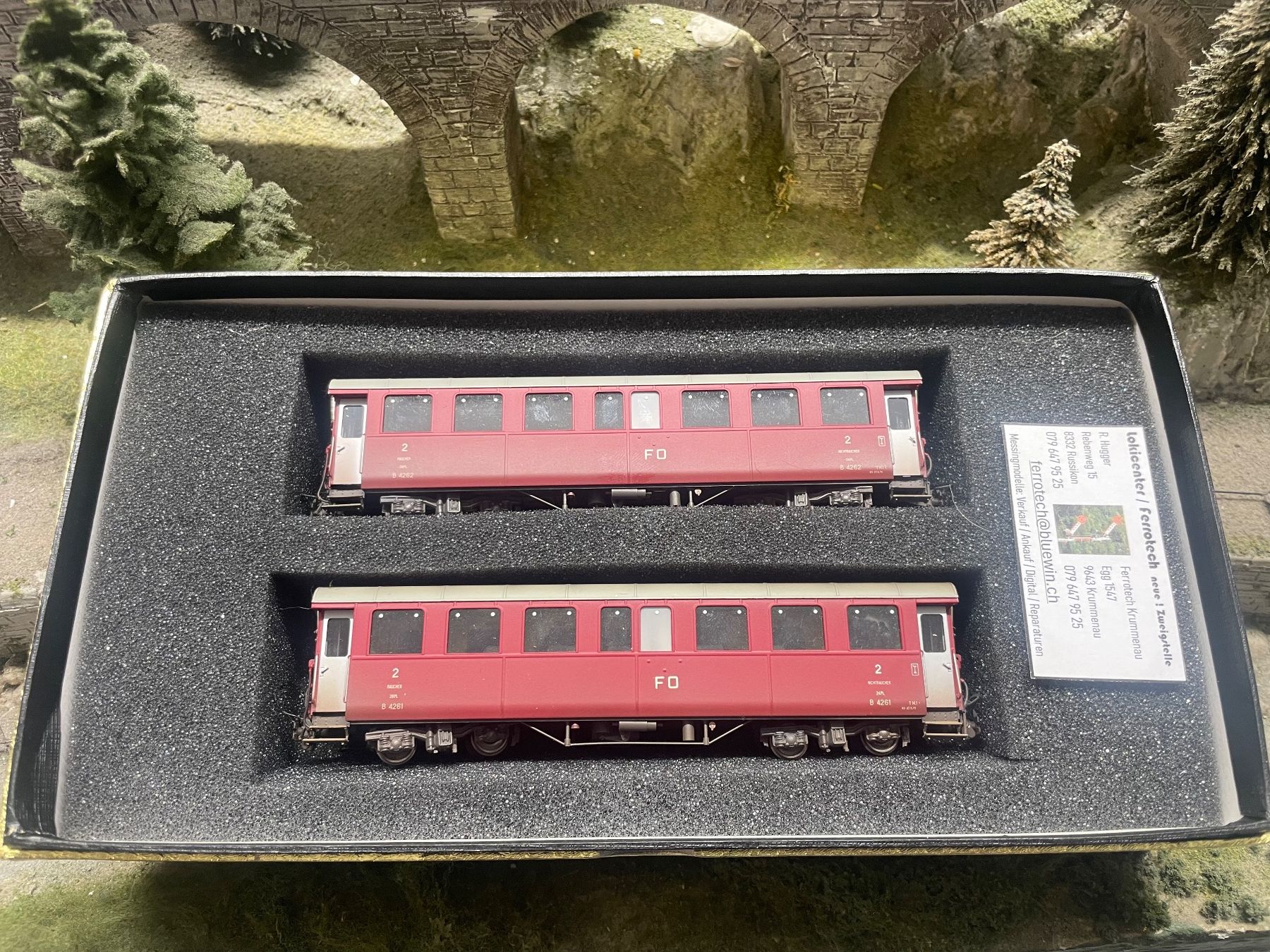 Ferro-suisse Modellini di ferrovie: Ferro Suisse, FO Wagen - Set – Usato da Krummenau venduto da ferrotech 7