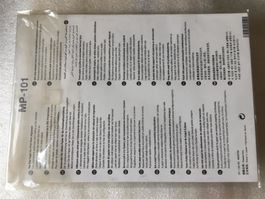Genuine Canon MP-101 Printhead Alignment Paper - 1 Sheet