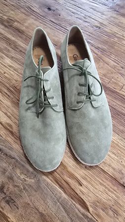 Gabor Schuhe Gr. 39, Wildleder, Khaki, neu