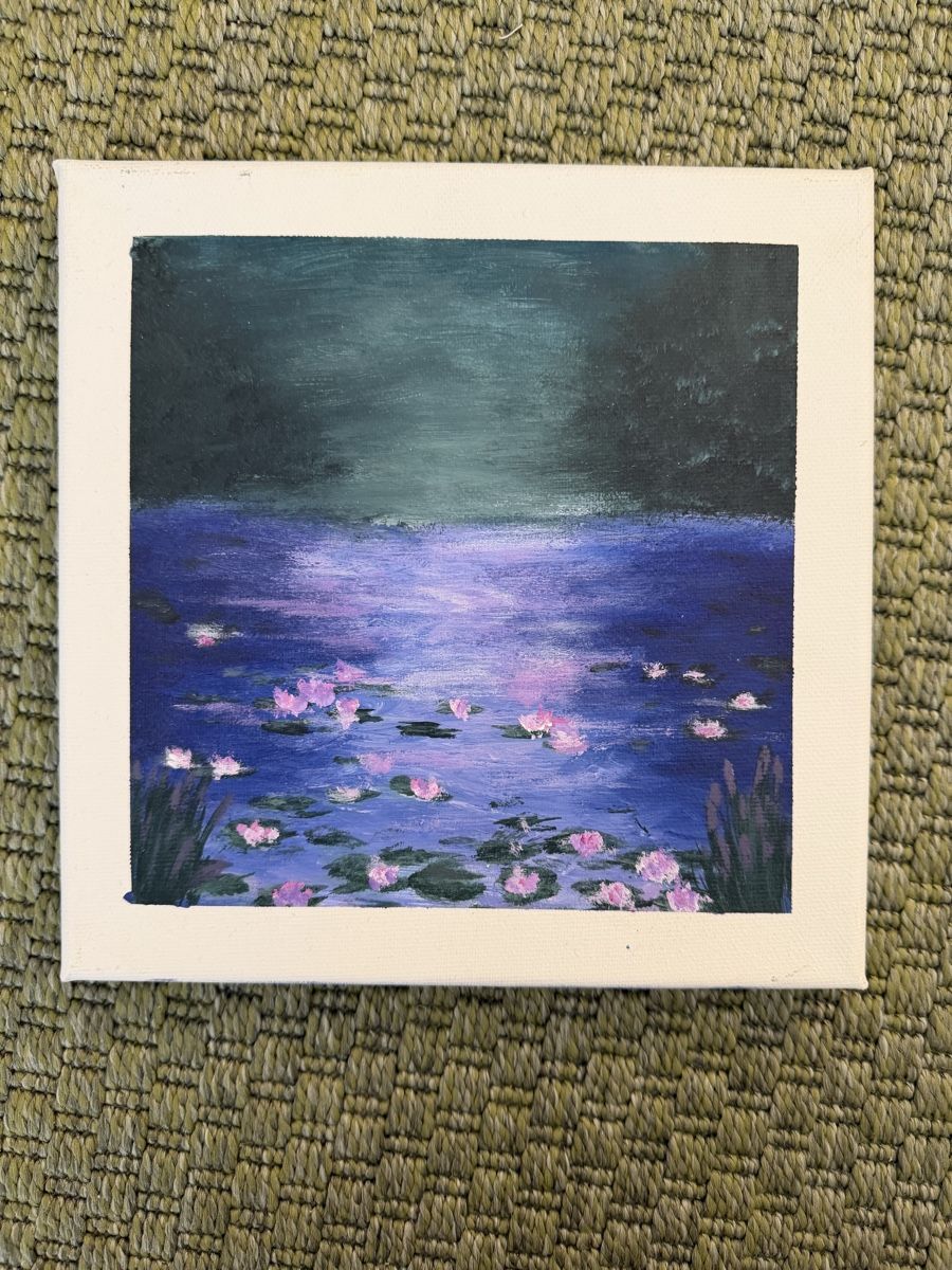 Dipinti: self painted canvas inspired by a piece Claude Monet – Usato da Dietlikon venduto da eeclaire 2