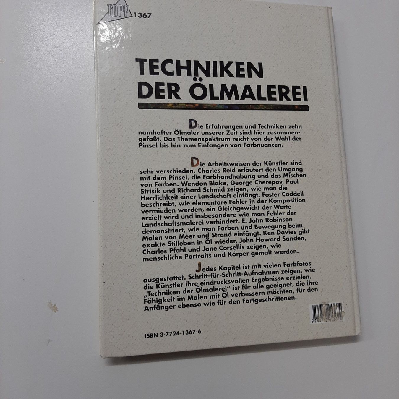 Libri: Techniken der Ölmalerei – Usato da Zürich venduto da Schoebi19 1