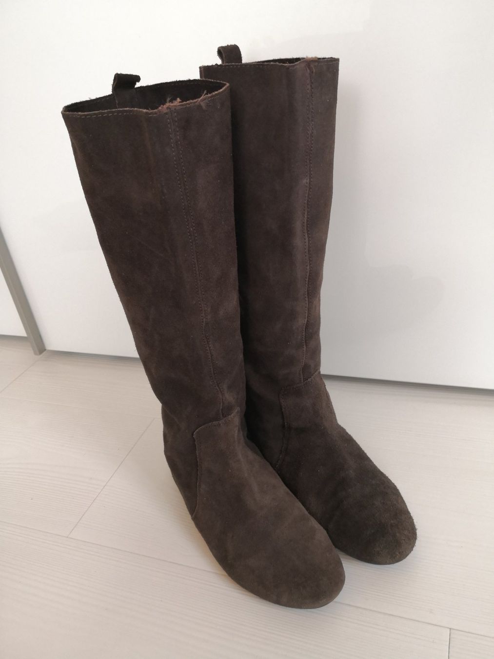 Mango Scarpe da donna: 🤩MANGO WILDLEDER-STIEFEL, BRAUN – Usato da Olten venduto da Naja-Twins-Twins 4
