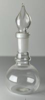 Vintage Glasflakon Mit Stopfen Uschter Glas Deko 9cm