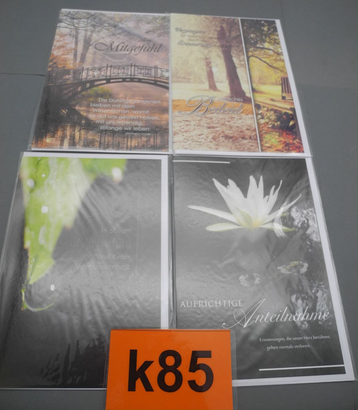 Cartes: 4 Stk. Trauerkarten, Nr. k85 – Neuf avec emballage d'origine à Kottwil par Crazyrolf