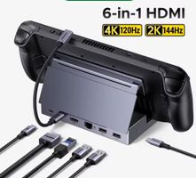 4K@120Hz 6-in-1 Dock Station fur ROG, Legion Go, Steam deck