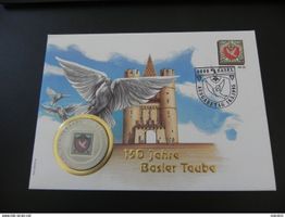 Münzbrief Äquatorial Guinea 1000 Francos 1995 - Basler Taube