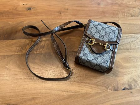 Gucci Horsebit 1955 Vertical Mini Bag in Braun