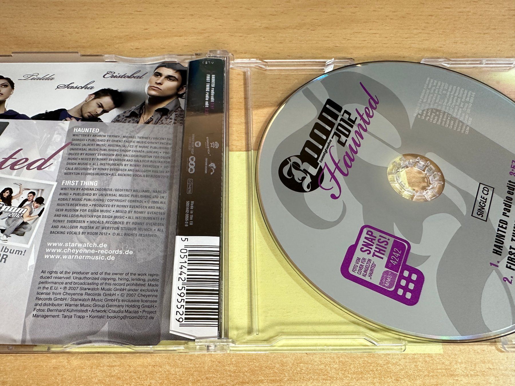 CD: Room 2012 – Haunted - Single CD – Usato da Rikon im Tösstal venduto da Alpenmutz 1